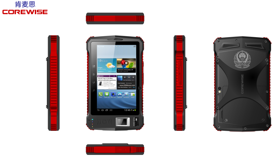 A370 rugged 3g Android tablet with fingerprint and RFID reader