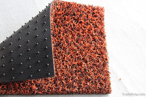 Double Color PVC Coil Mat with Spike backing