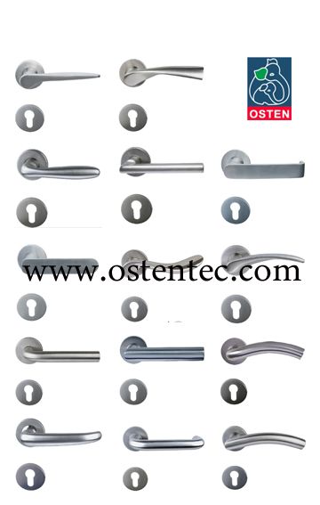 Stainless steel Casting Lever door Handle for office wooden or steel door