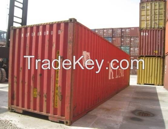 Second hand standard shipping container 40 feet high cube