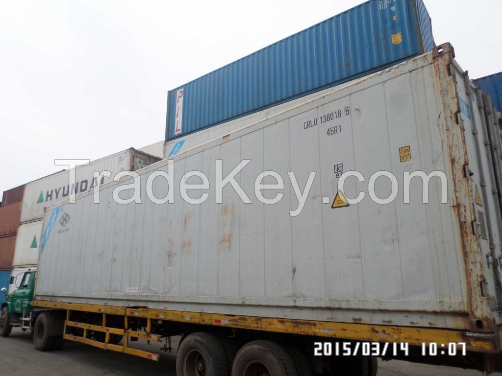 Used 40ft high cube reefer containers/refrigerated containers for sale with carrier cooling system