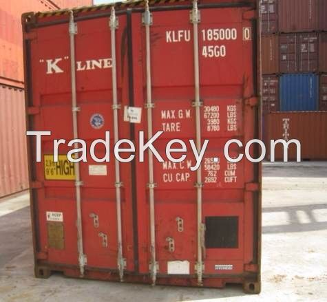 USed 40 feet high cube WWT Steel Shipping Containers for sale