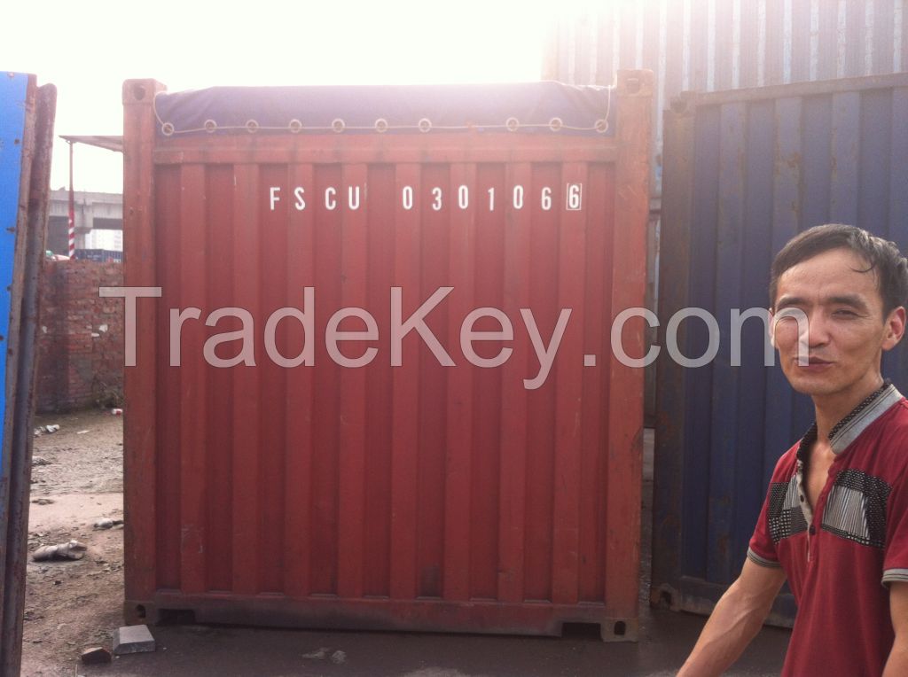 20 Feet &amp; 40 Feet Open Top Container, With removable tarpaulin, for oversized cargo shipping