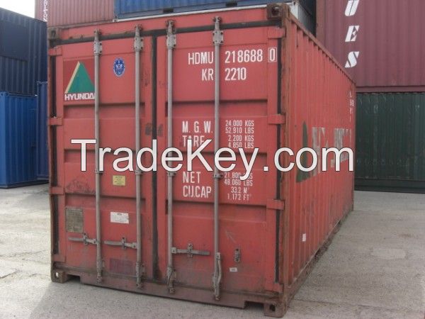 Used 20ft dry cargo storage containers/shipping containers for sale