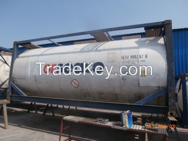 Used 20ft ISO tank containers for chemical product transport