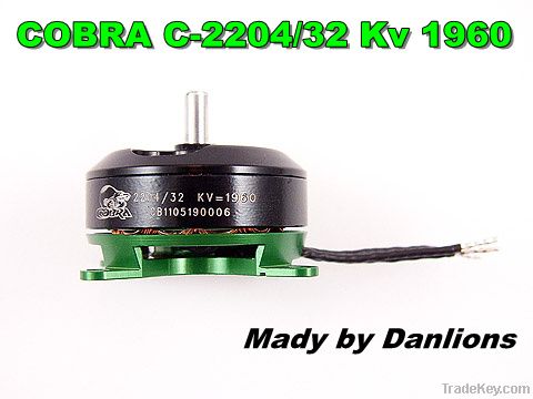 COBRA C-2204/32 Kv 1960 Outrunner Brushless Motor for Multirotor