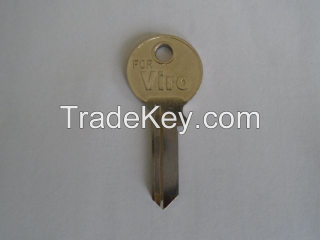 Brass door key blank