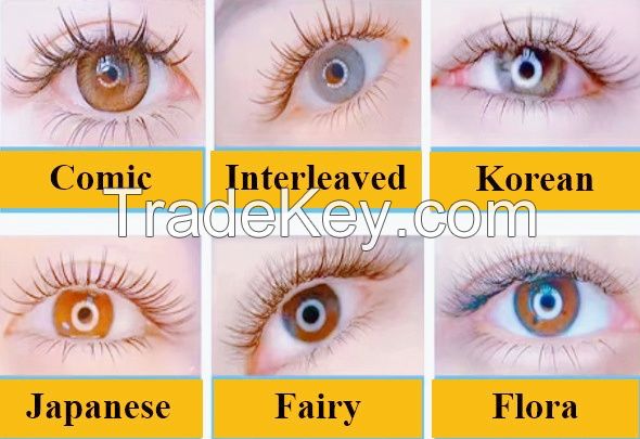 High-quality single-root multi-tipped cartoon-style camellia flower eyelashes specially designed for eyelash salons