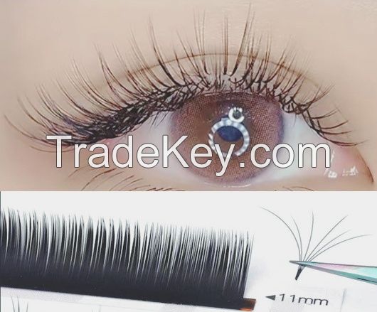 High-quality single-root multi-tipped cartoon-style camellia flower eyelashes specially designed for eyelash salons
