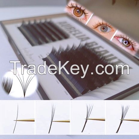 High-quality single-root multi-tipped cartoon-style camellia flower eyelashes specially designed for eyelash salons