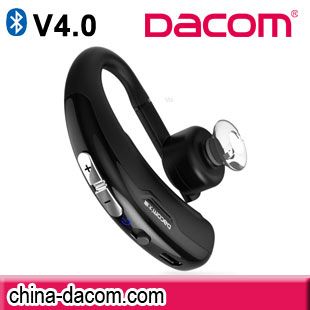 China Dacom PU leather surface automatic dual-microphone noise filter Bluetooth earhook headset M1