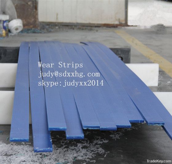 Flame retardant HDPE wear strips