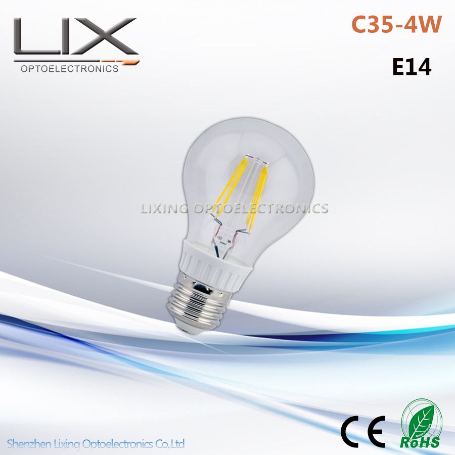 LED Filament Bulb A60-4W E27/14 CE RoHS
