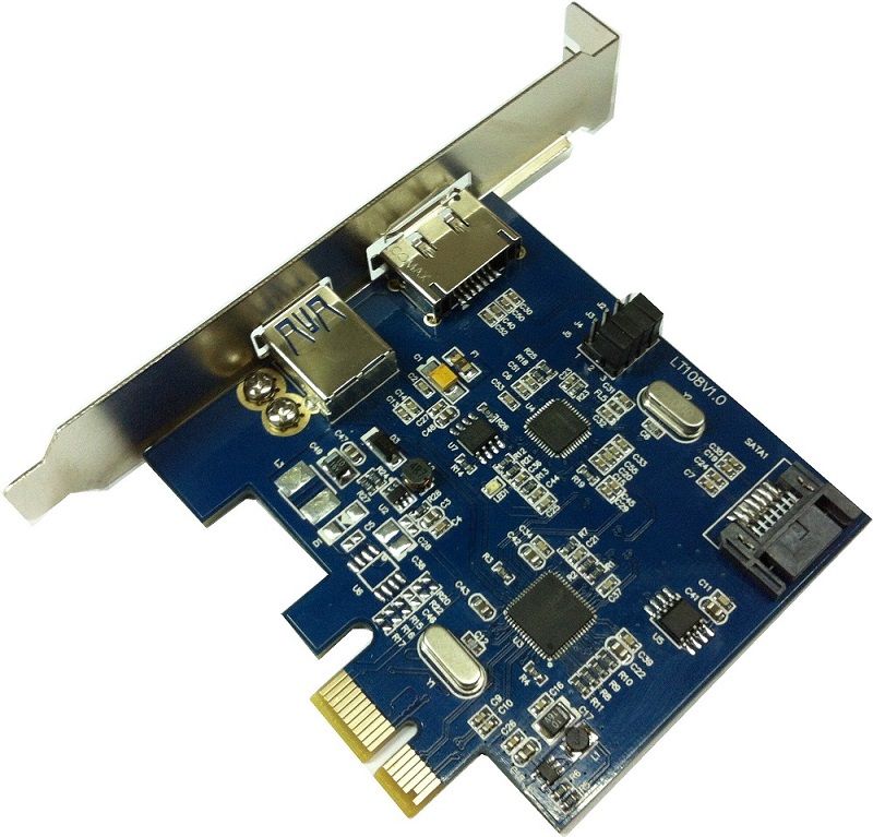  PCI-E  to USB3.0+eSATA 5GB+SATA3.0