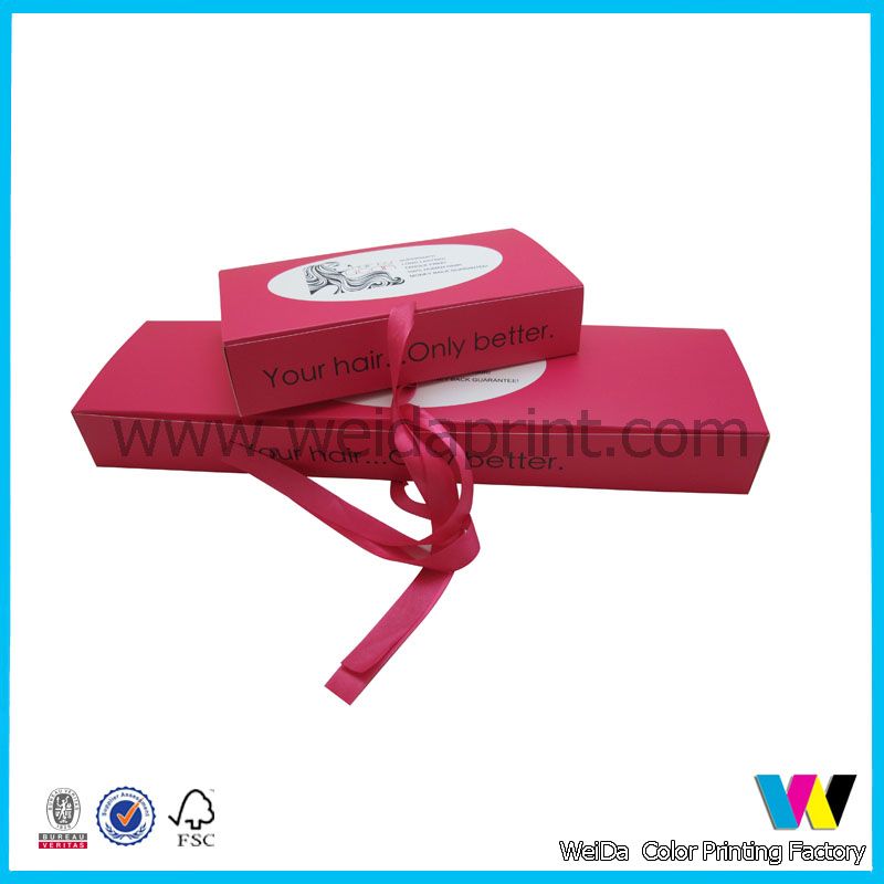 Hair Extension Box with Matching Bag