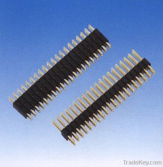 1.27mm Pin header, single row, straight