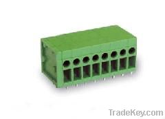 3.5 or 3.81 pitch terminal blocks, male, 90 degree, dip