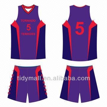 Popular Purple Basketball Uniform