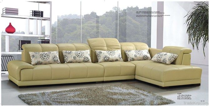 Genuine Leather Sofa New Designer Sofa Living Room Furniture Set