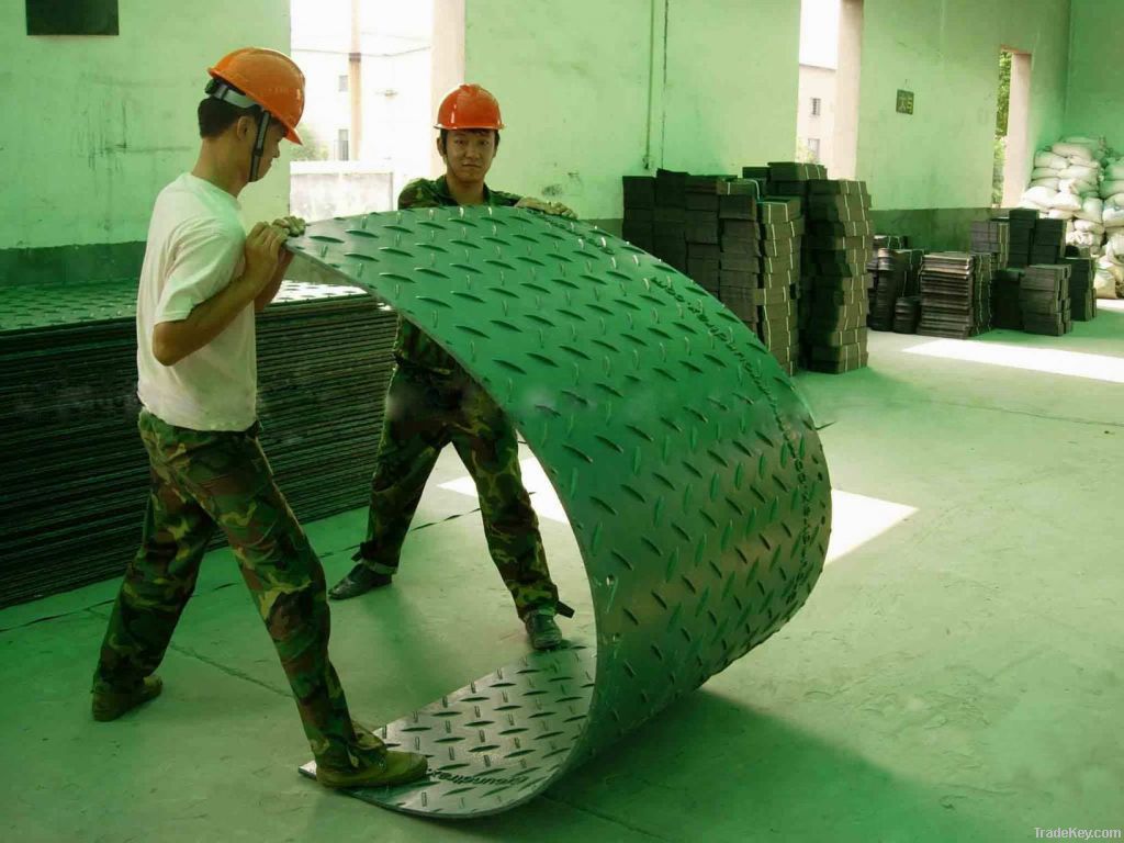 high impact resistant HDPE road ground protection mats