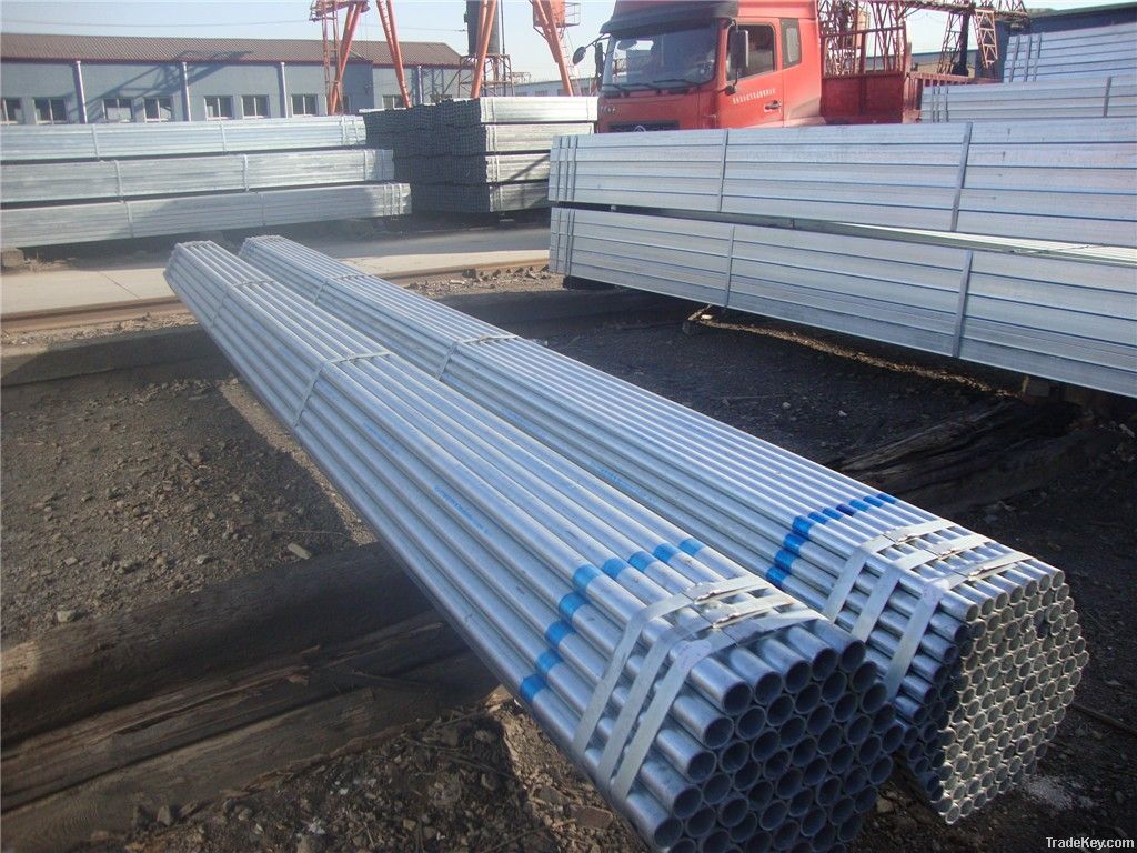 1/2-8 hot dip galvanized steel pipe and tube, factory direct sale.