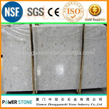 Big Crystal White Artificial Agglomerated Marble  