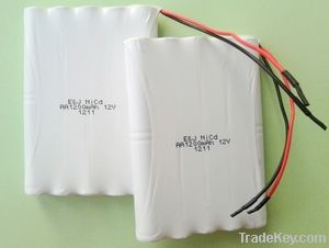 HIGH QUALITY NI-CD RECHARGEABLE BATTERY PACK AA 1200MAH/12V