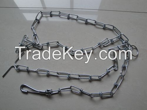 double loop dog chain