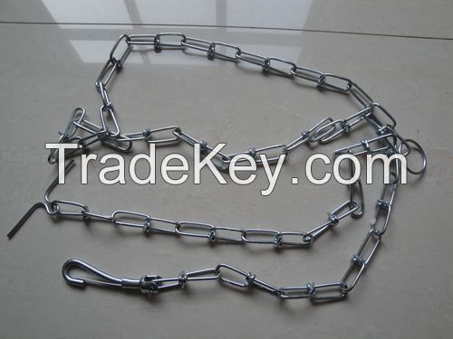 double loop dog chain with high quality