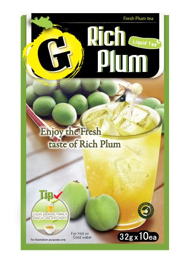 (NEW) Gold Plum Liquid Tea (10 Packets)
