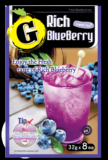 (NEW) Gold Blueberry Liquid Tea (8 packets)