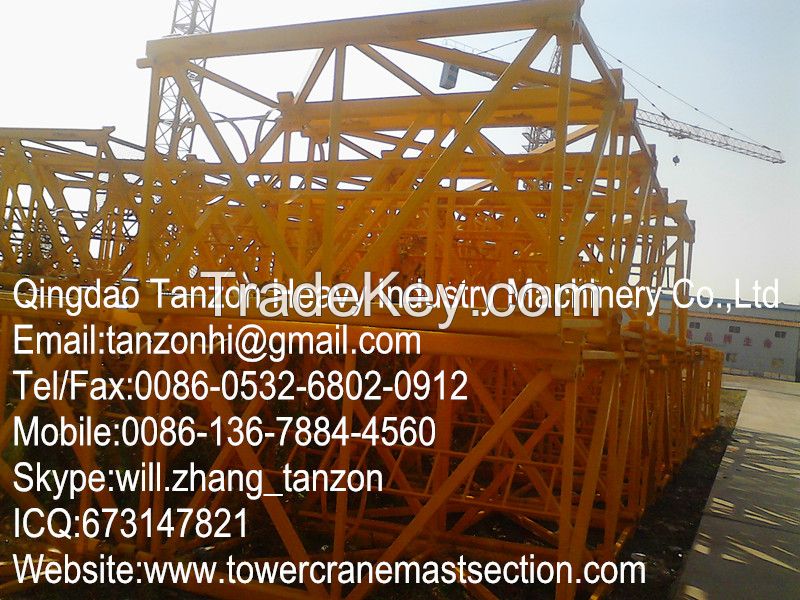 H3/36B Tower Crane Components Mast Section For Building Tower Crane