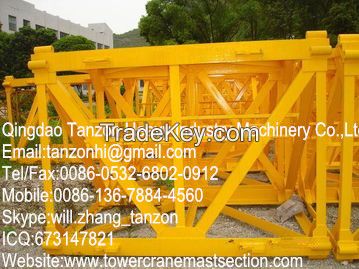 L68B1 Plate tower Crane Spare Parts / Tower Crane Mast Section