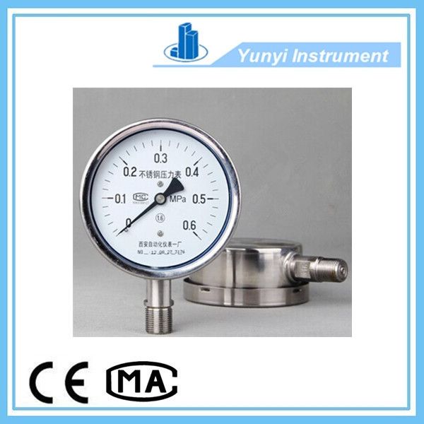  All stainless steel pressure gauge