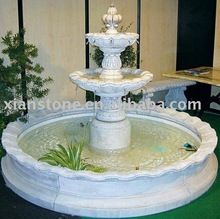 White marble fountain