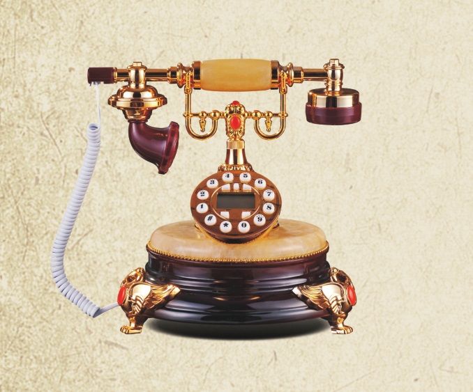 graceful antique telephone