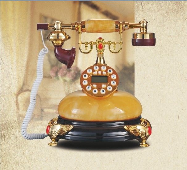 living room decorative antique telephone
