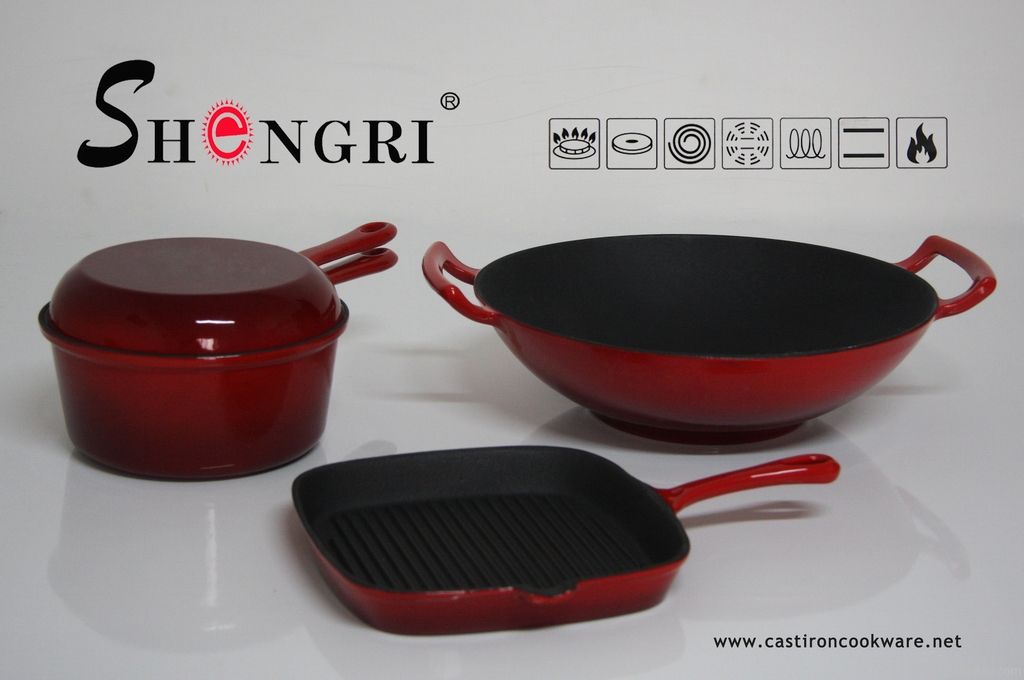 cast iron cookware set