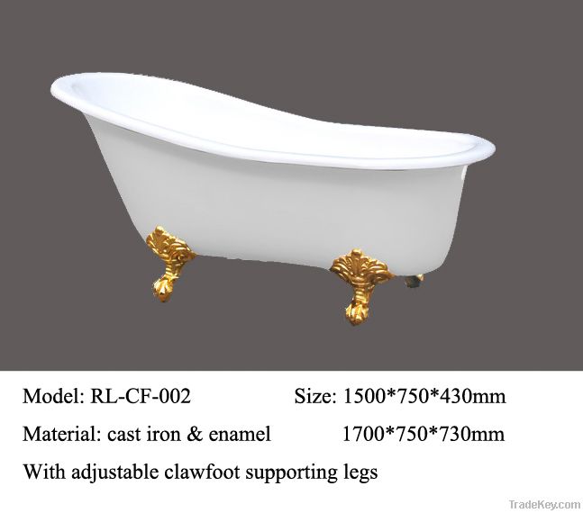 luxurious cast iron bathtub