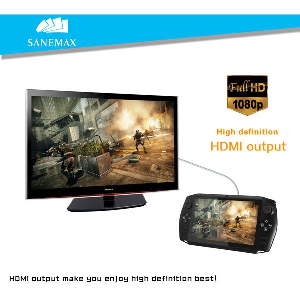 7inch Dual core android 4.2 1G/8G 1024*600 HD touch screen smart game console