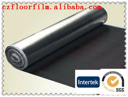 2-10 mm acoustic damp-proof eco IXPE foam underlay with mesh hole aluminum coating PE film golden film