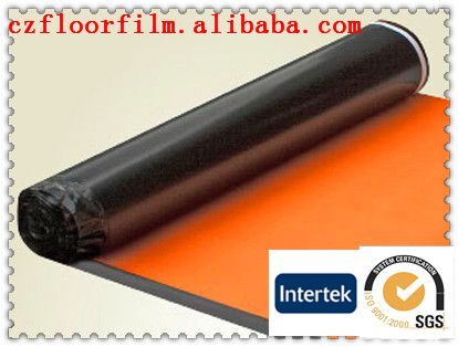 2-10 mm acoustic damp-proof eco IXPE foam underlay with mesh hole aluminum coating PE film golden film
