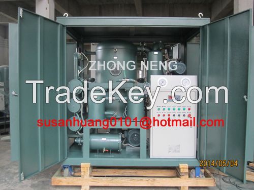 Double-stage vacuum Transformer oil purification machine for maintain power Transformer