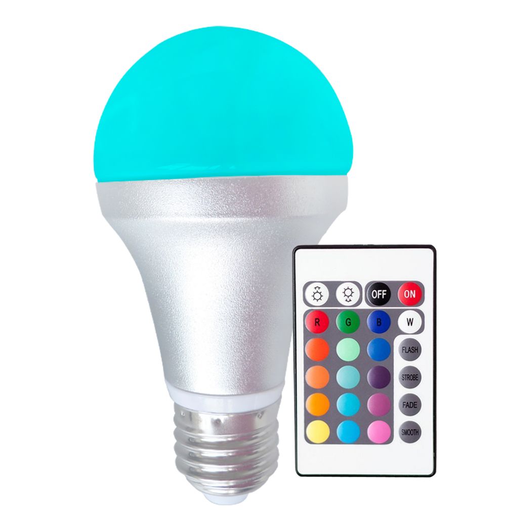 IR Remote Controlled 4.2W/E27 LED Mood Bulb Lights