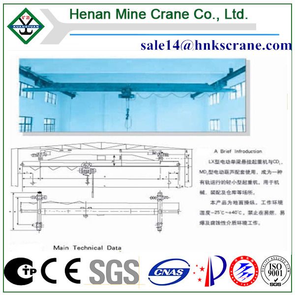 Single Girder Bridge Crane For Workshop, Plant, Lifting Machine