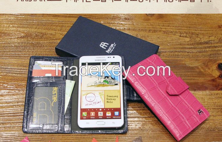 Genuin real leather  phone case (wallet type)