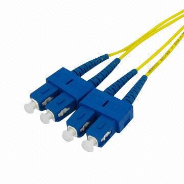 SC/PC Single-mode Duplex Fiber Optic Patch Cord with Low IL and High RL