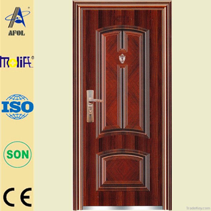 AFOL reinforced steel security door, red security steel door