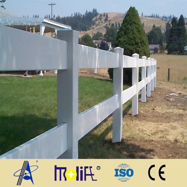 pvc white picket portable horse fence panels