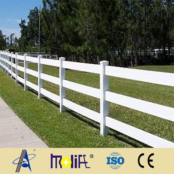 pvc white picket portable horse fence panels